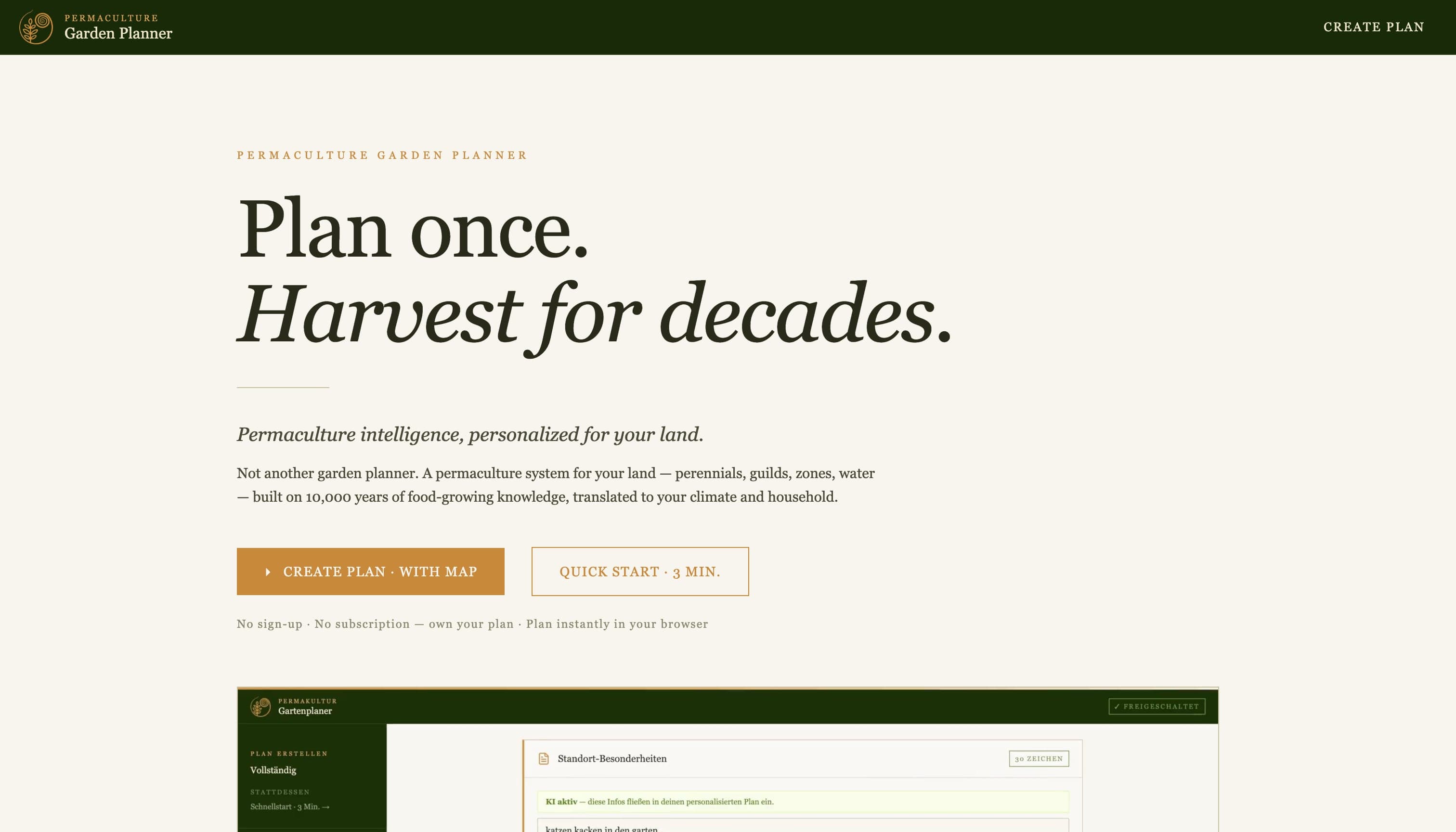 Home page Permaculture Garden Planner