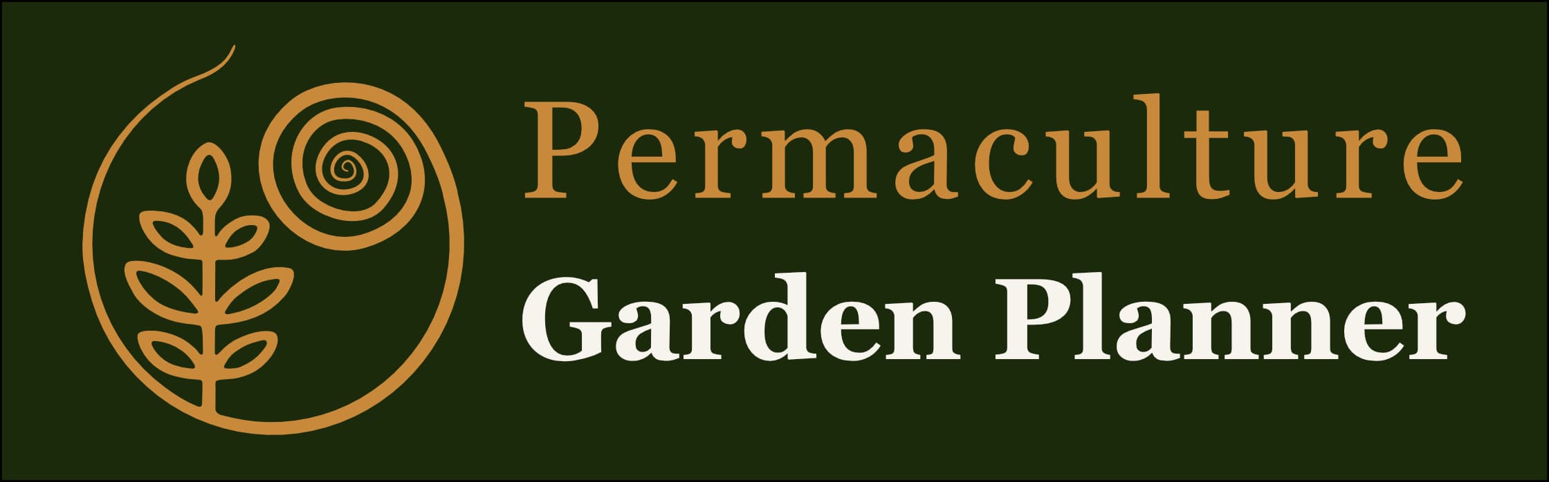 Permaculture Garden Planner — logo and wordmark